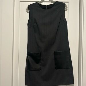 J. Crew Dark Gray Sleeveless Shift Dress